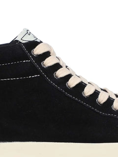 suede high-top trainers