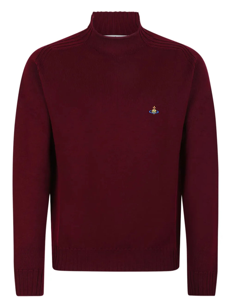 ribbed logo sweater