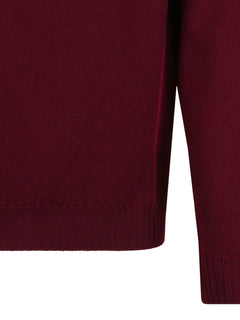 ribbed logo sweater