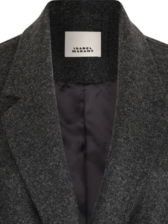 double-breasted wool coat