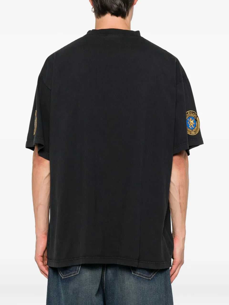 logo-embroidered sleeve-patch T-Shirt