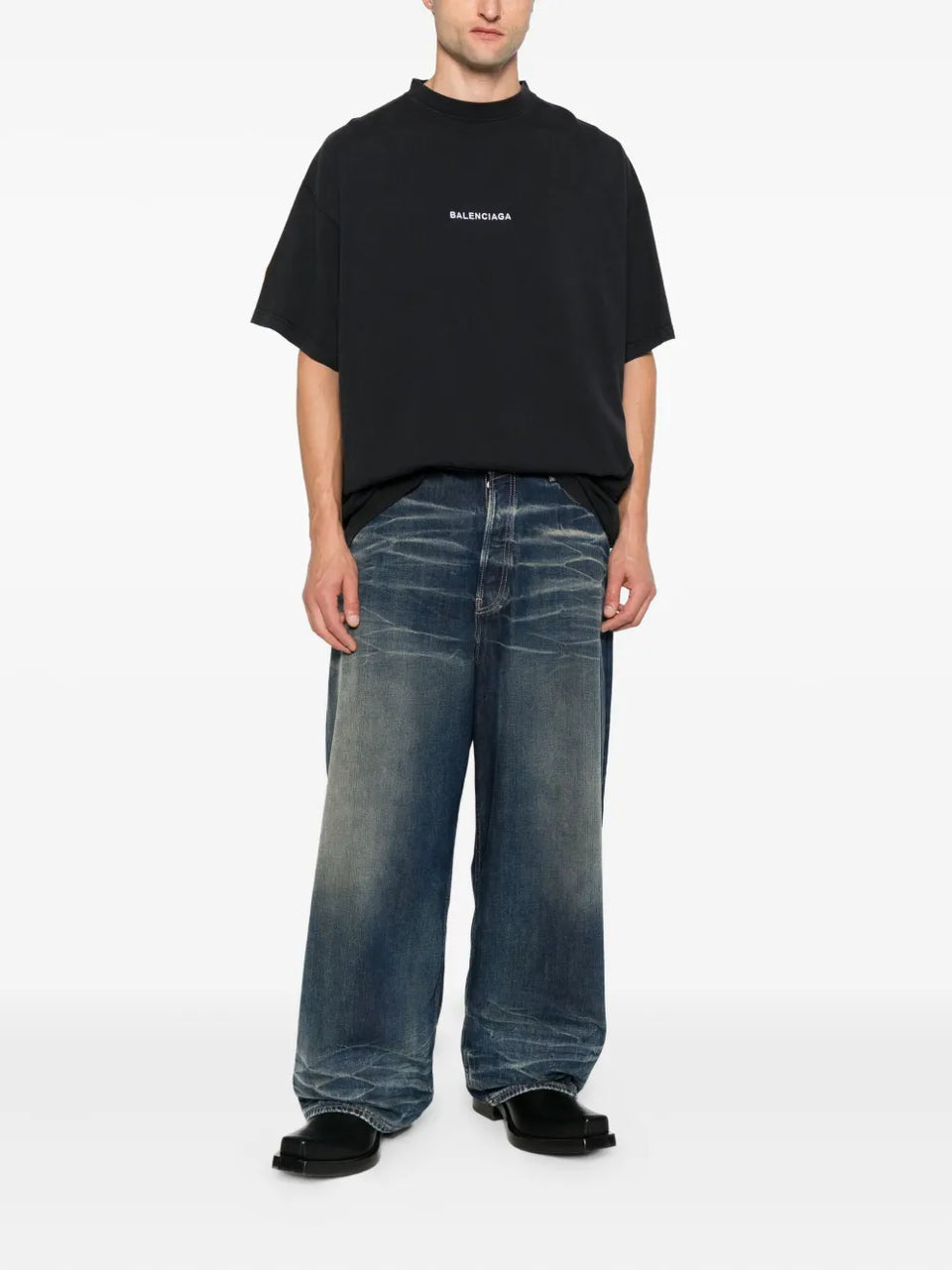 logo-embroidered sleeve-patch T-Shirt