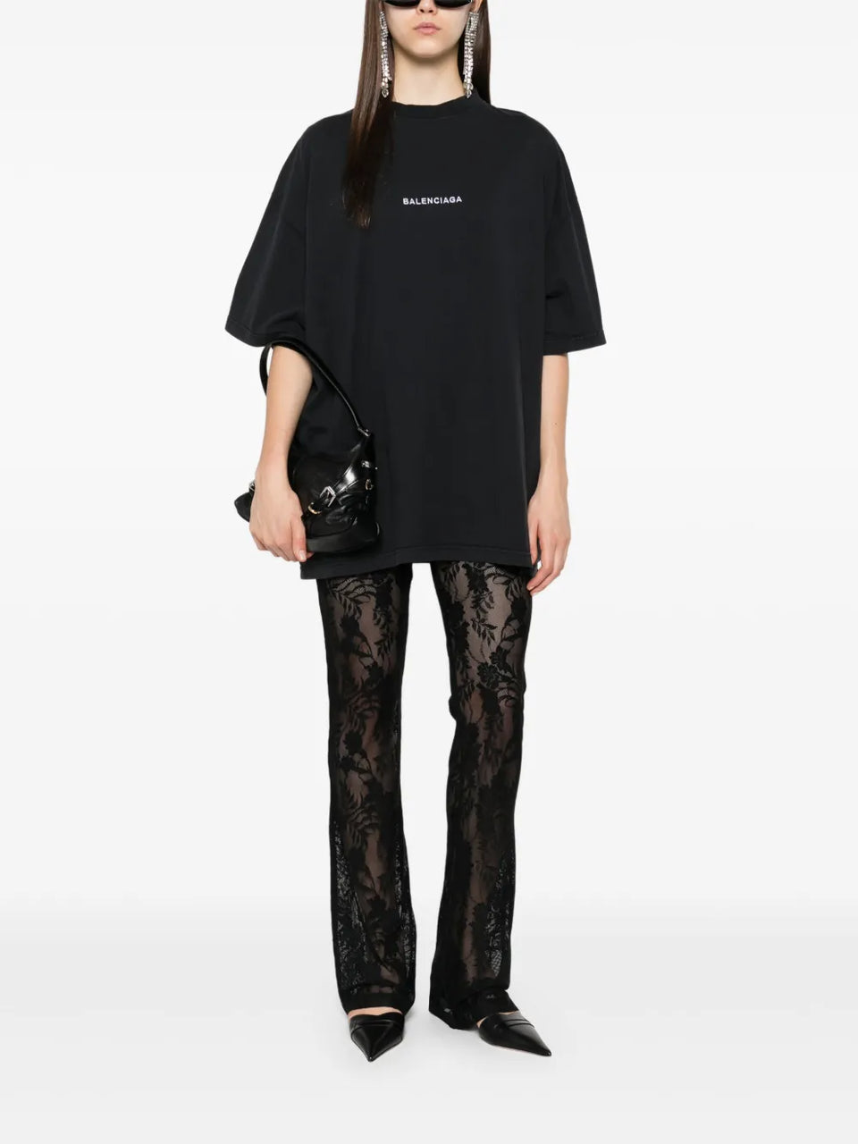 logo-embroidered sleeve-patch T-Shirt
