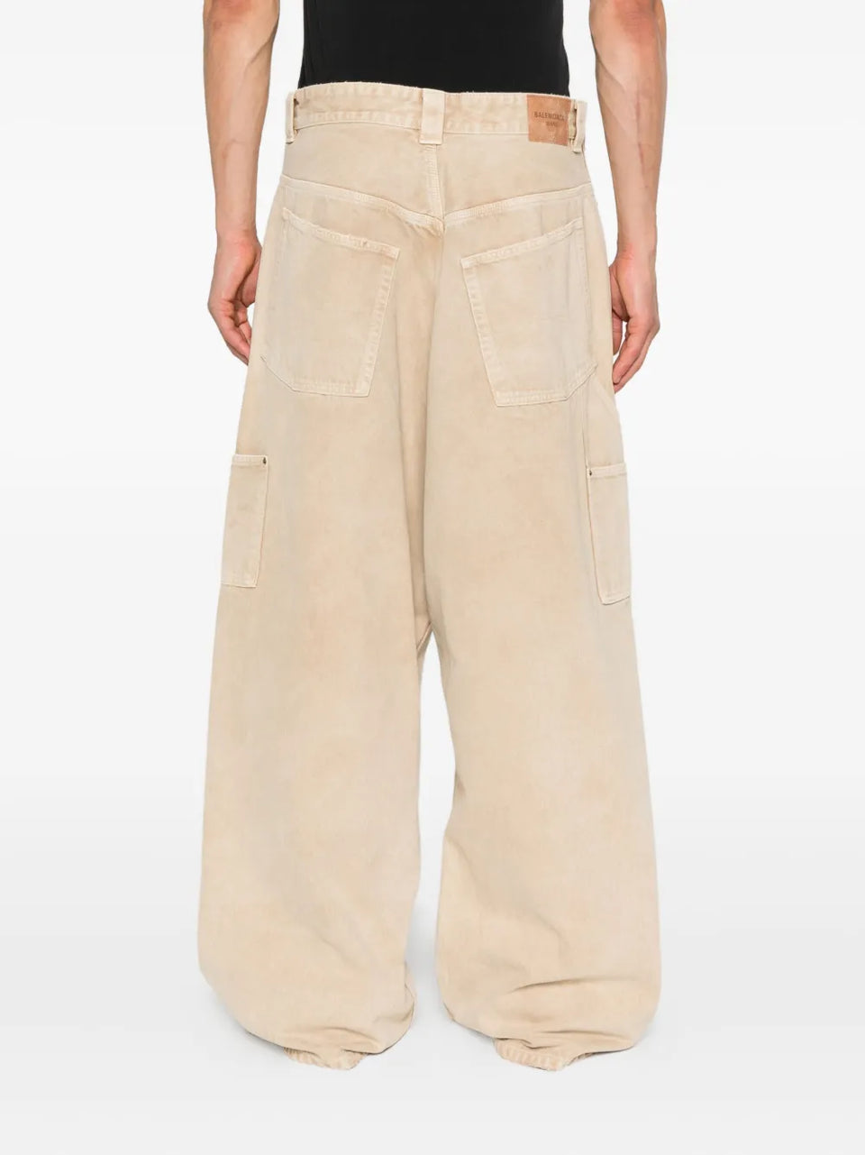 Ripped Off panelled cotton trousers