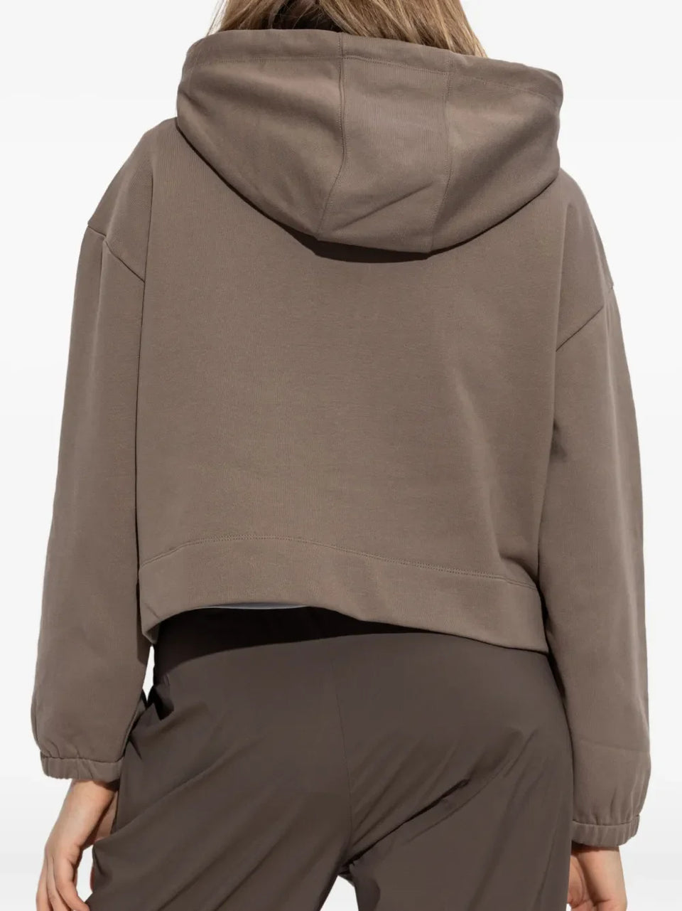 logo-embroidered zip-up Hoodie