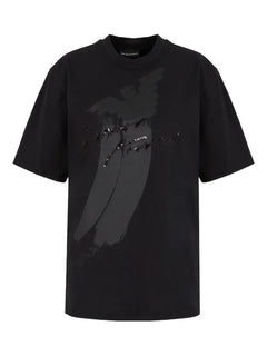 eagle-logo sequin-embellished T-Shirt