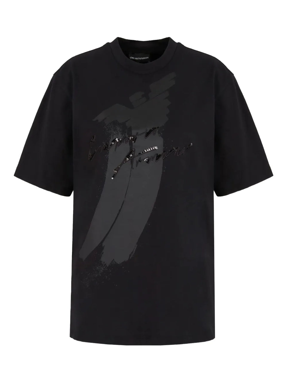 eagle-logo sequin-embellished T-Shirt