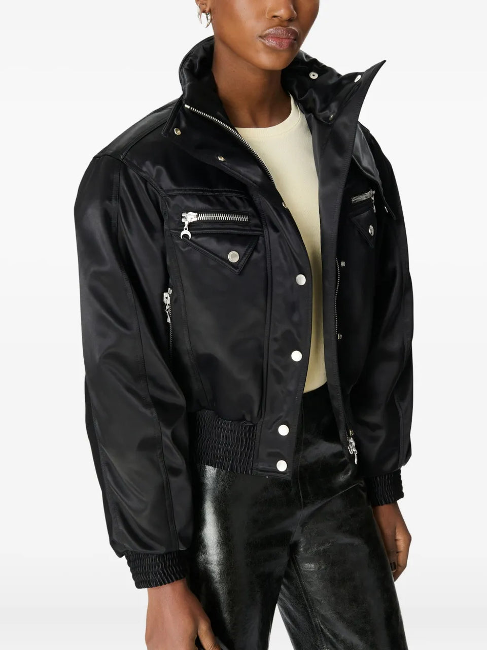 Satin Bomber Jacket