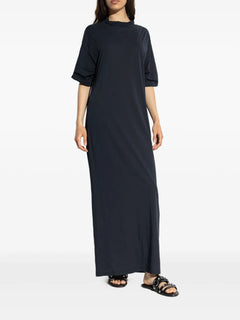 short-sleeve maxi dress