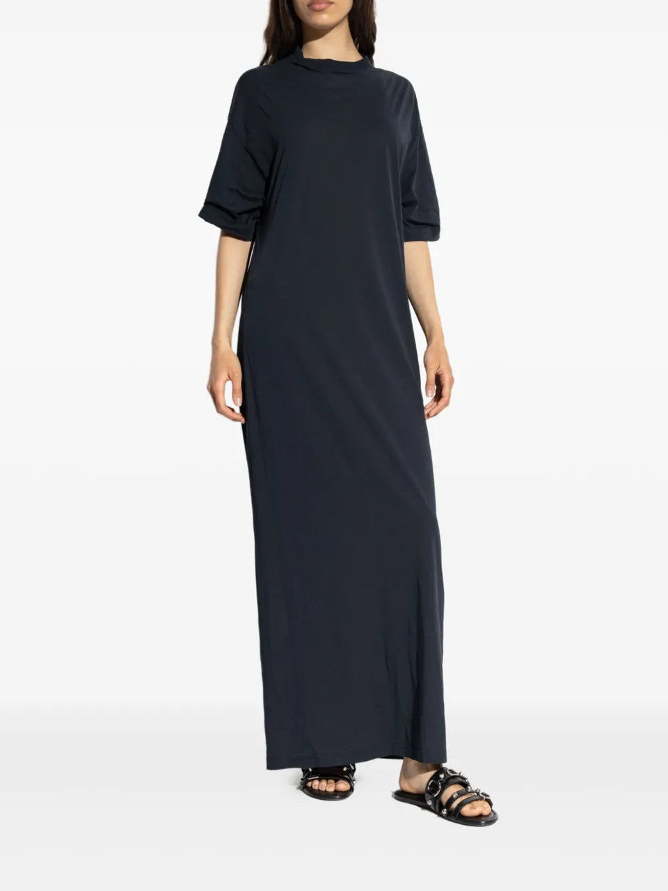short-sleeve maxi dress