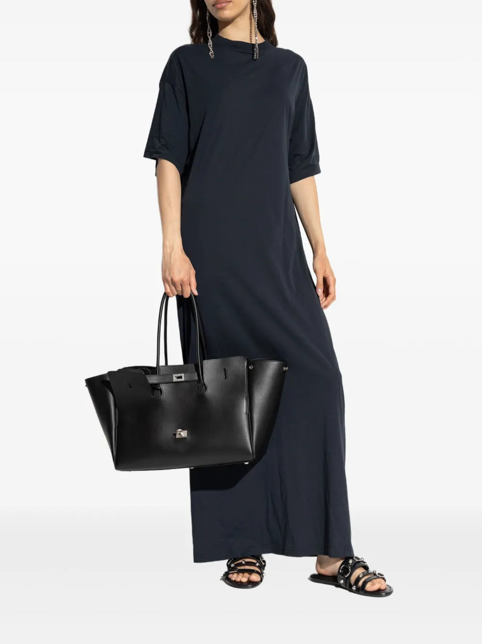 short-sleeve maxi dress