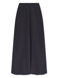 elasticated-waist pocket skirt