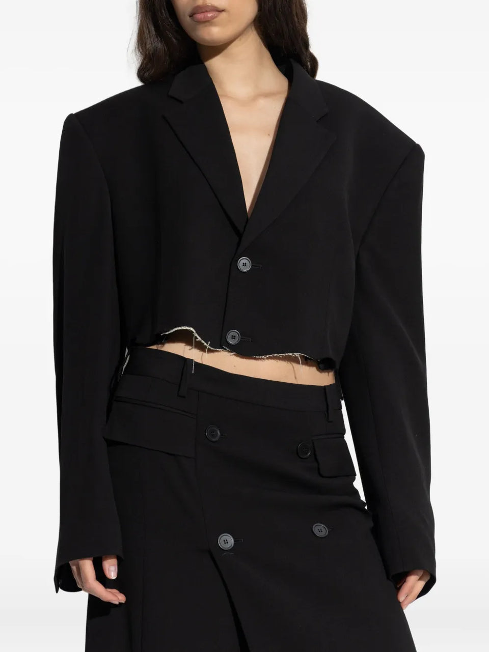 single-breasted notched lapels blazer