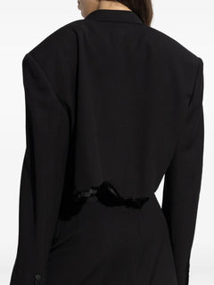 single-breasted notched lapels blazer