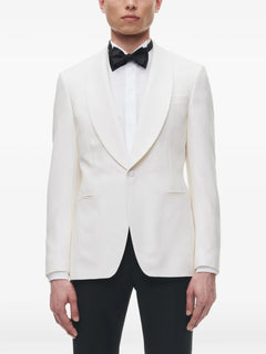 shawl-collar single-breasted suit jacket