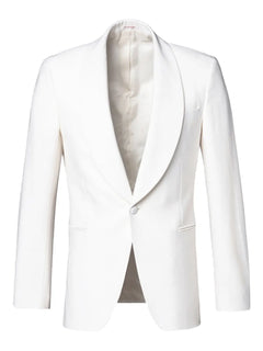 shawl-collar single-breasted suit jacket