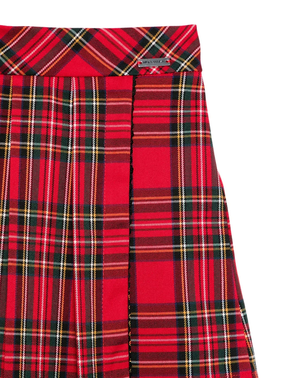 pleated plaid shorts