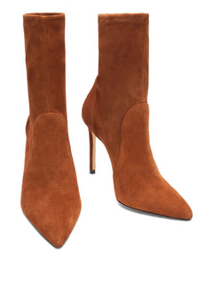 100MM pointed-toe sock boots
