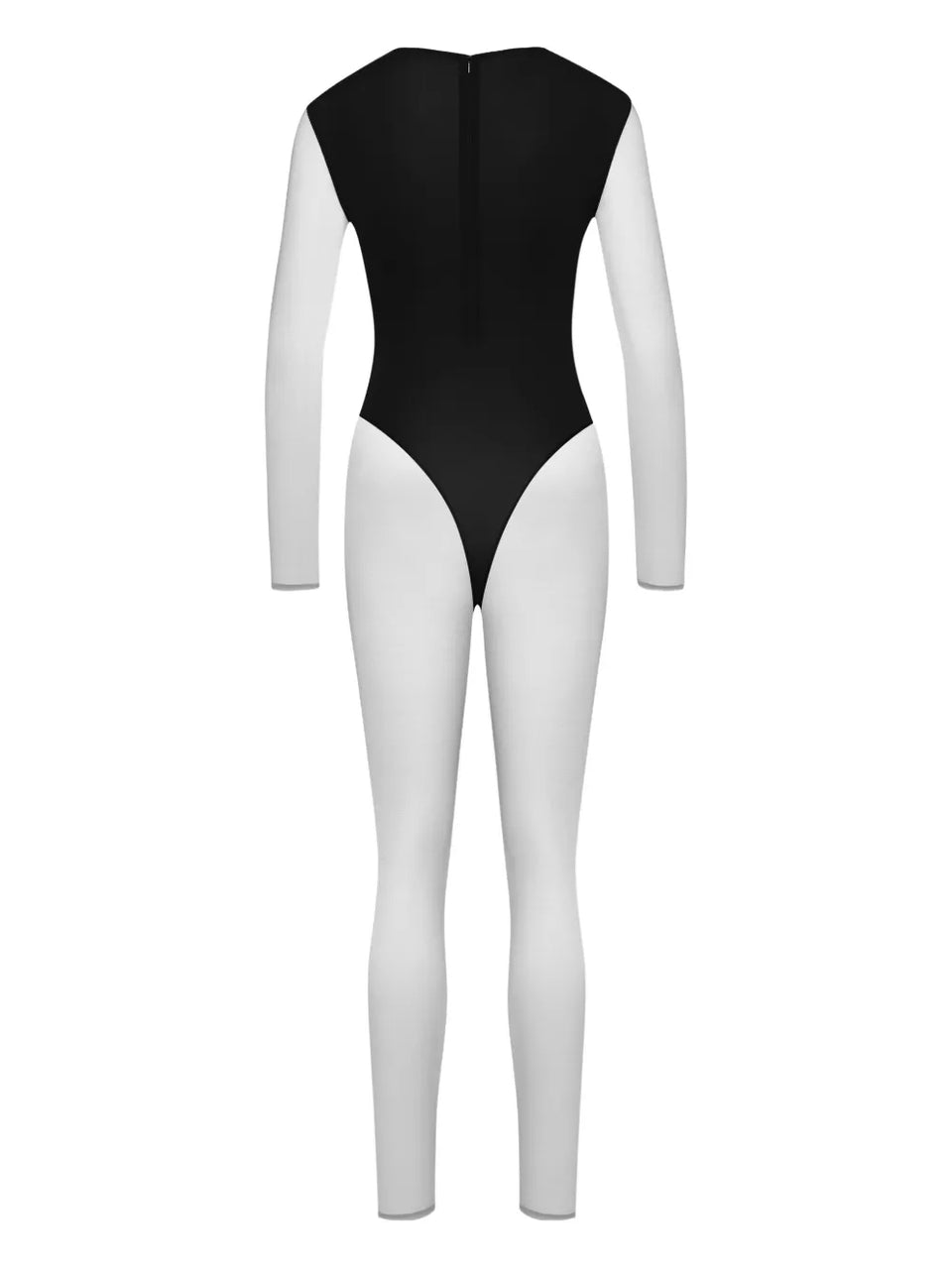 Pure Tentation V-neck mesh catsuit