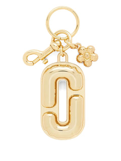 The J Marc balloon-shaped flower keyring