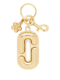 The J Marc balloon-shaped flower keyring