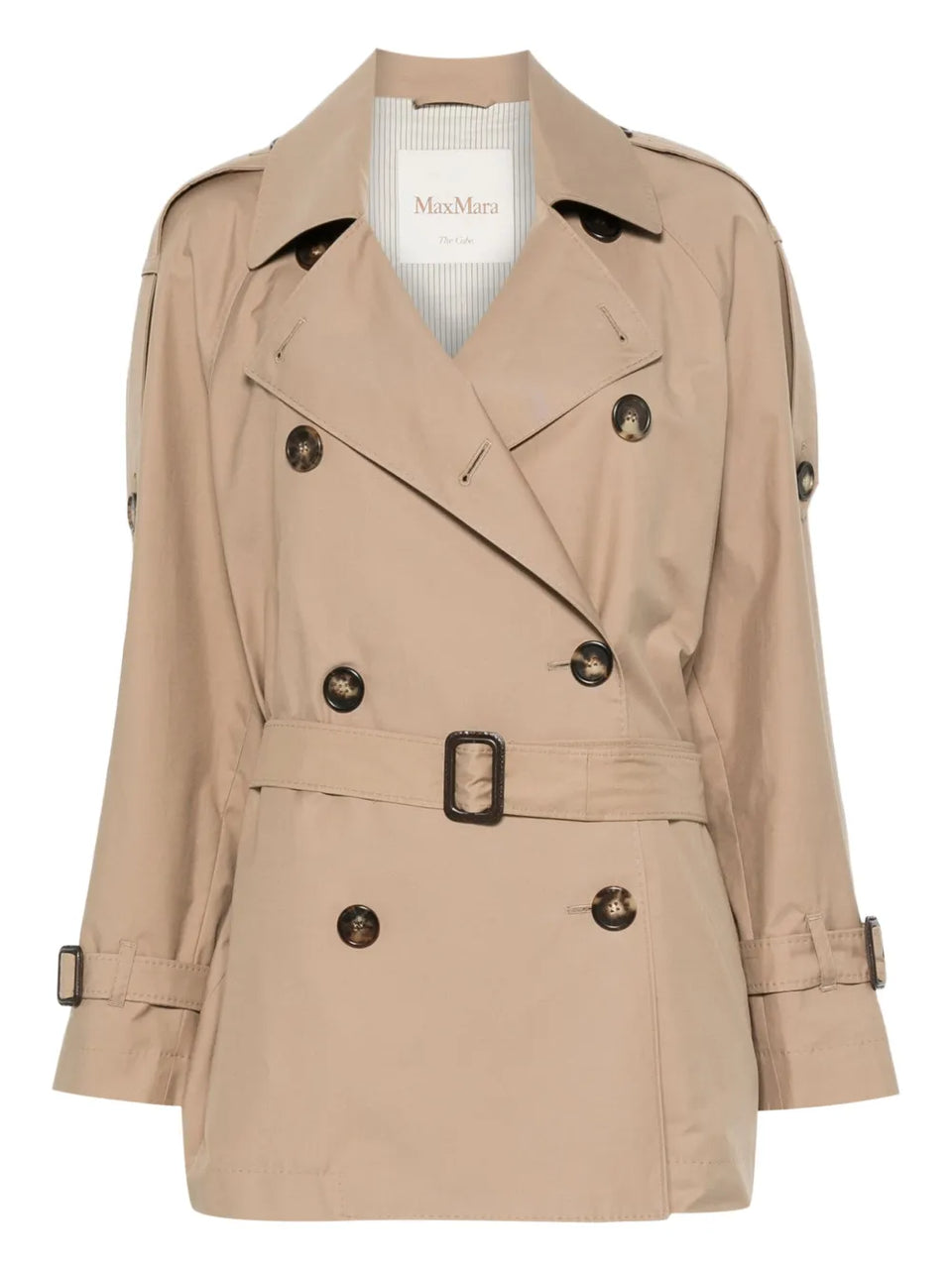 belted double-breasted coat