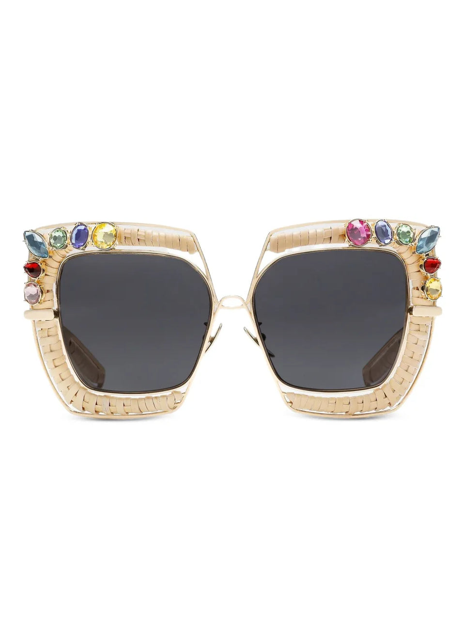 Rafia Fiori embellished sunglasses