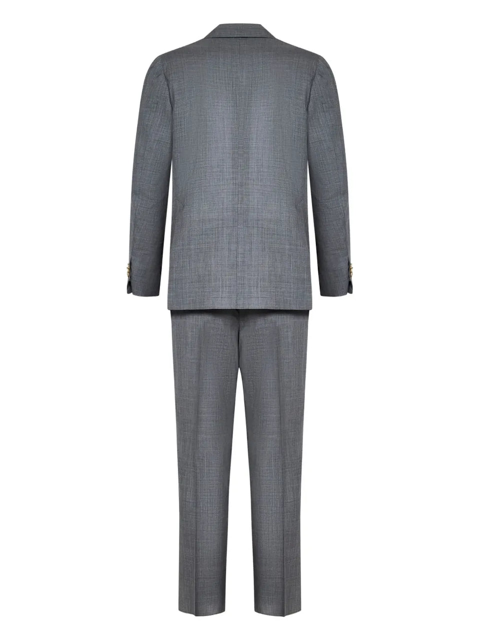double-breasted peak-lapel suit