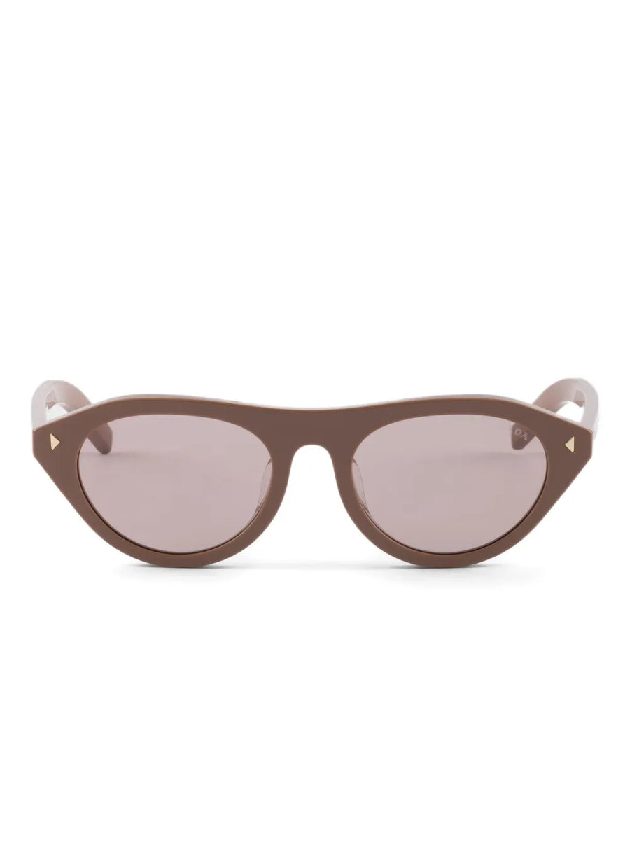 triangle-detail cat-eye sunglasses