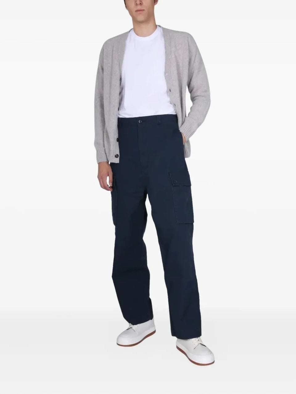 cargo straight-leg trousers