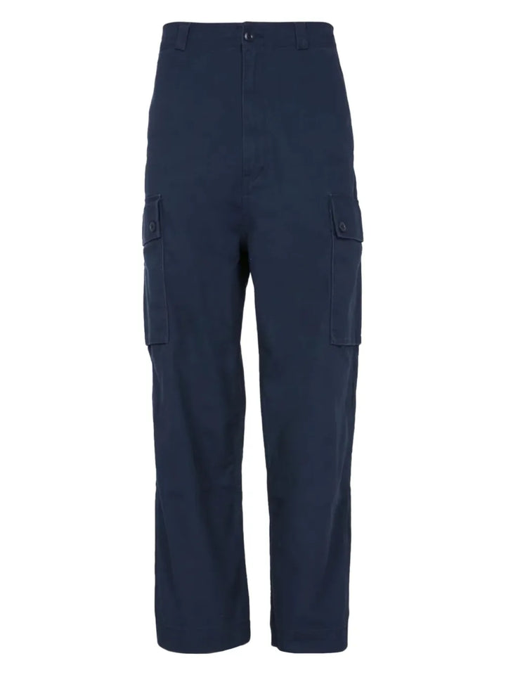 cargo straight-leg trousers