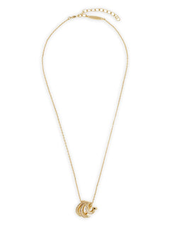 Triple Gancini crystal necklace