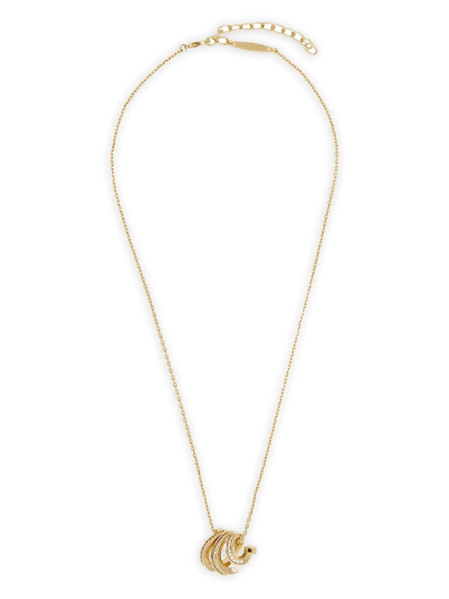 Triple Gancini crystal necklace