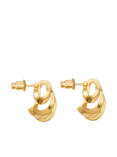 triple Gancini hoop earrings
