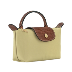 Longchamp Le Pliage Original Pouch with handle Pistachio - Recycled canvas