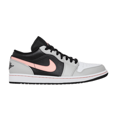 Air Jordan 1 Low Black Grey Fog Bleached Coral