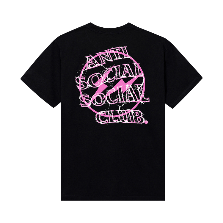 Anti Social Social Club x Fragment Pink Bolt T-Shirt
