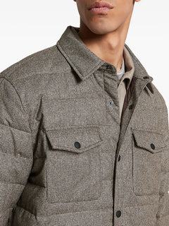 quilted houndstooth jacket