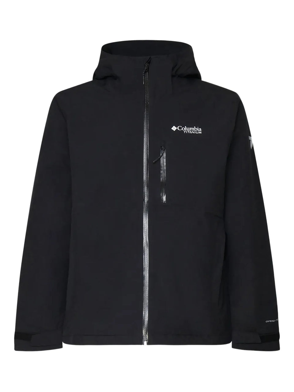 logo print hooded jacket