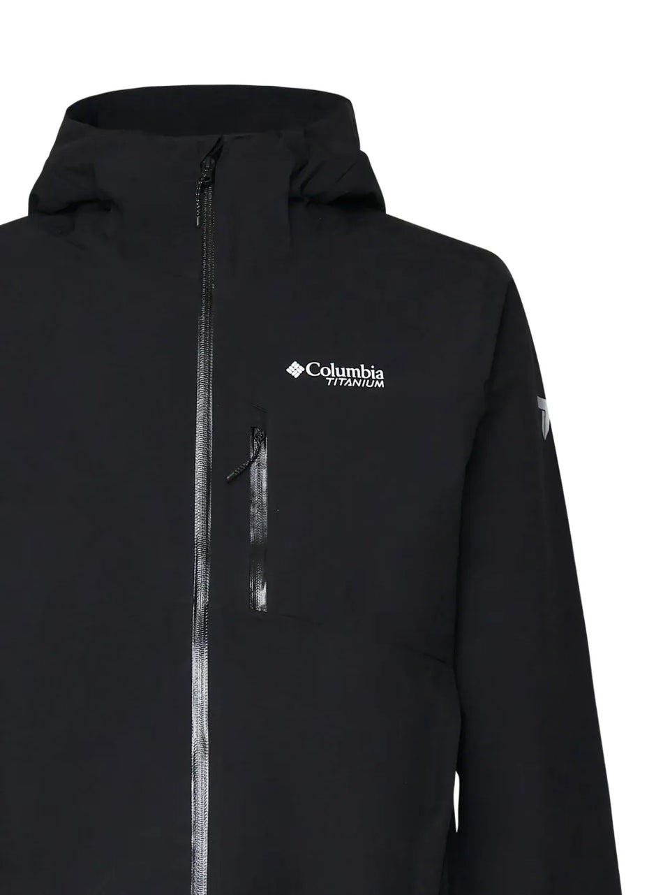 logo print hooded jacket