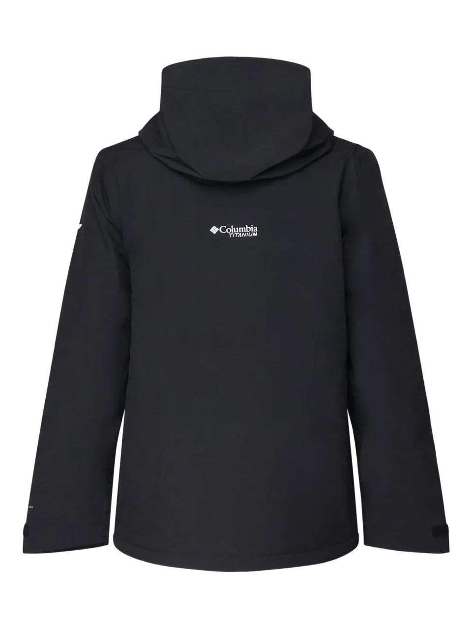 logo print hooded jacket