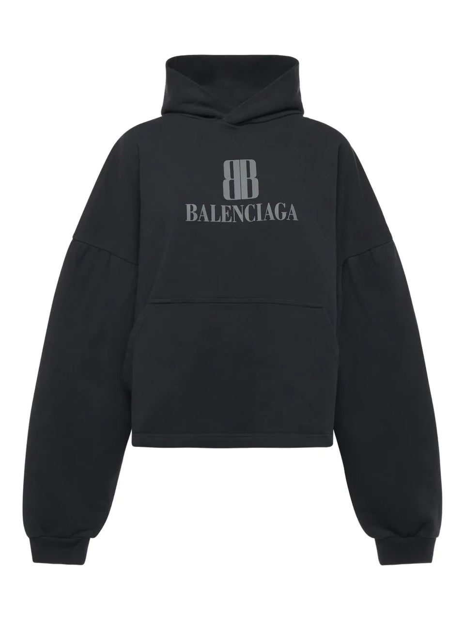 logo-plaque cotton Hoodie