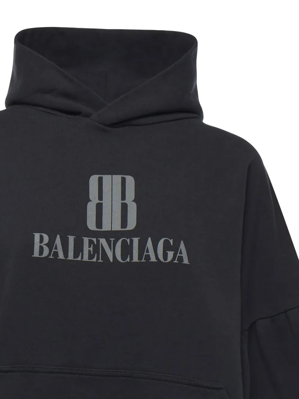 logo-plaque cotton Hoodie