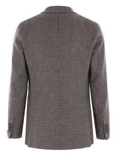 houndstooth wool blazer