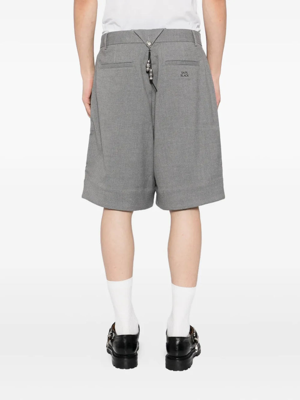 embroidered-logo shorts