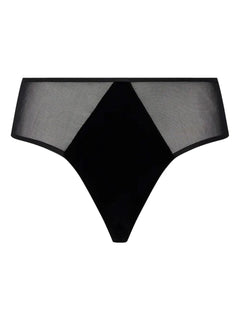 velvet mesh briefs