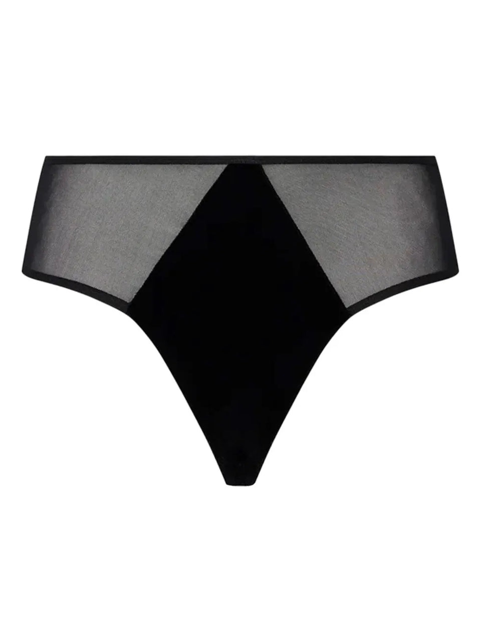 velvet mesh briefs