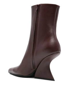 90mm sculpted-heel pointed-toe boots