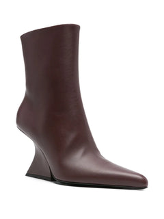 90mm sculpted-heel pointed-toe boots