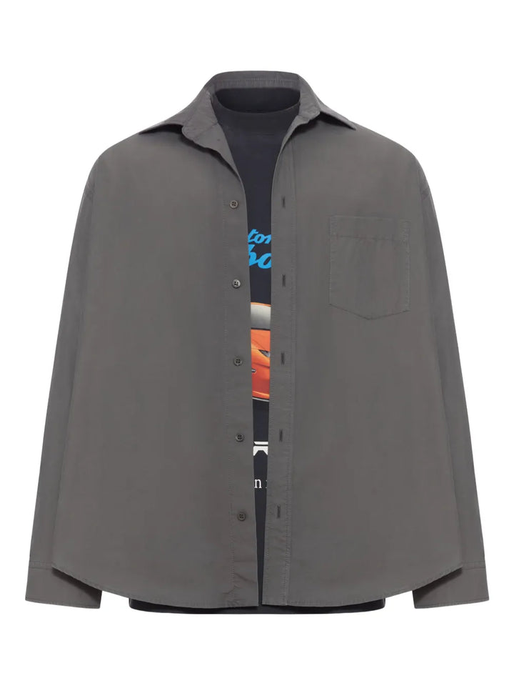 x Automobili Lamborghini layered poplin shirt